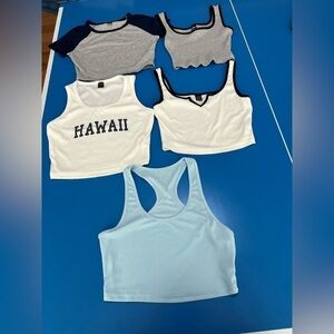 Shein cropped tops. Unworn Perfect Condition. Size XS